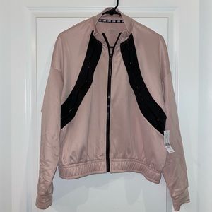 NWT Pink & Black Zip Up Track Jacket